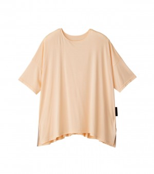 Beige Onitsuka Tiger T Shirts | 14872-SOZD