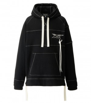 Black Onitsuka Tiger Hoodie | 03256-VZLY