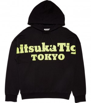 Black Onitsuka Tiger Hoodie | 12508-TWCJ