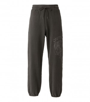 Black Onitsuka Tiger Sweat Pants | 79351-UMCT