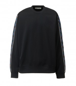 Black Onitsuka Tiger Sweatshirts | 50238-ZSUO