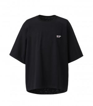 Black Onitsuka Tiger T Shirts | 74105-WAGX