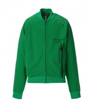 Green Onitsuka Tiger Track Tops | 24857-RZLH