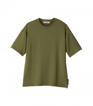 Khaki Onitsuka Tiger T Shirts | 51048-ALDG