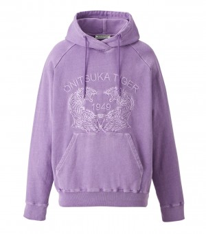 Lavender Onitsuka Tiger Sweat Hoodie | 07934-VNWC