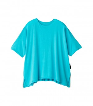 Light Blue Onitsuka Tiger T Shirts | 49786-ZQPD