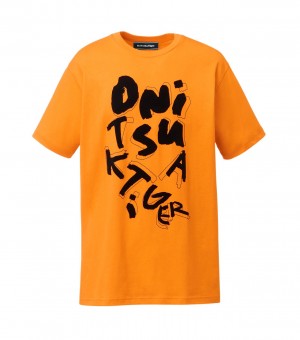 Orange Onitsuka Tiger T Shirts | 23715-KHYS