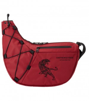 Red Onitsuka Tiger Messenger Bag | 28361-ZRAB