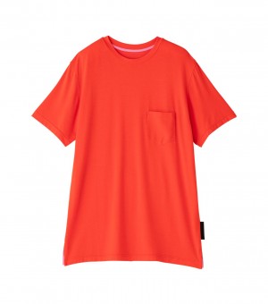 Red Onitsuka Tiger T Shirts | 37185-JKEC