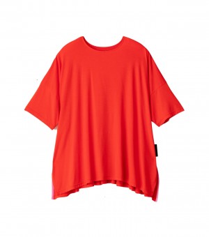 Red Onitsuka Tiger T Shirts | 82437-ASOT