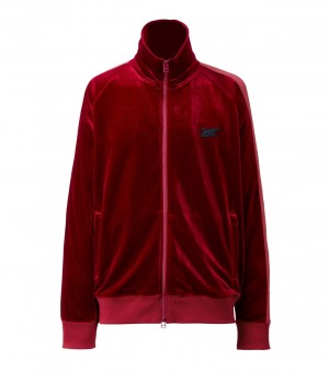 Red Onitsuka Tiger Track Tops | 07528-QWEY