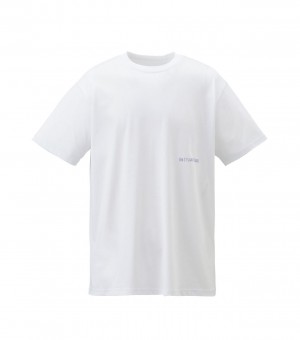 White Onitsuka Tiger Graphic T Shirts | 87435-EHOQ