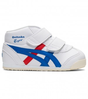 White / Blue Onitsuka Tiger Mexico Mid Runner | 83019-OBEG