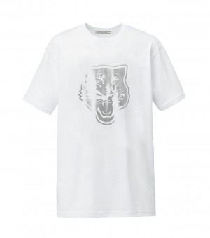 White / Silver Onitsuka Tiger Logo Graphic T | 84205-UGNI