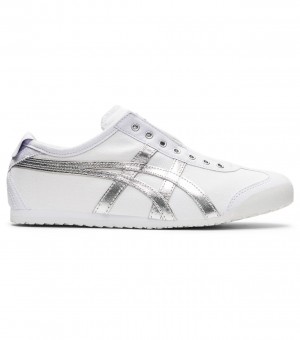 White / Silver Onitsuka Tiger Mexico 66 Slip-On | 57831-GCBJ