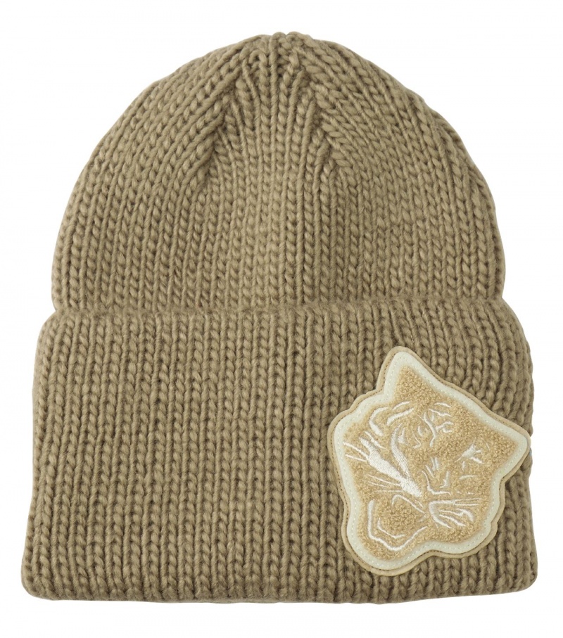 Beige Onitsuka Tiger Beanie | 56439-KXNI