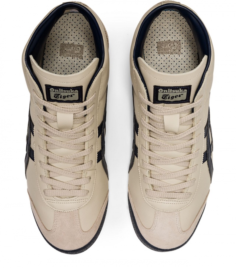 Beige Onitsuka Tiger Mexico Mid Runner | 93782-XAVZ