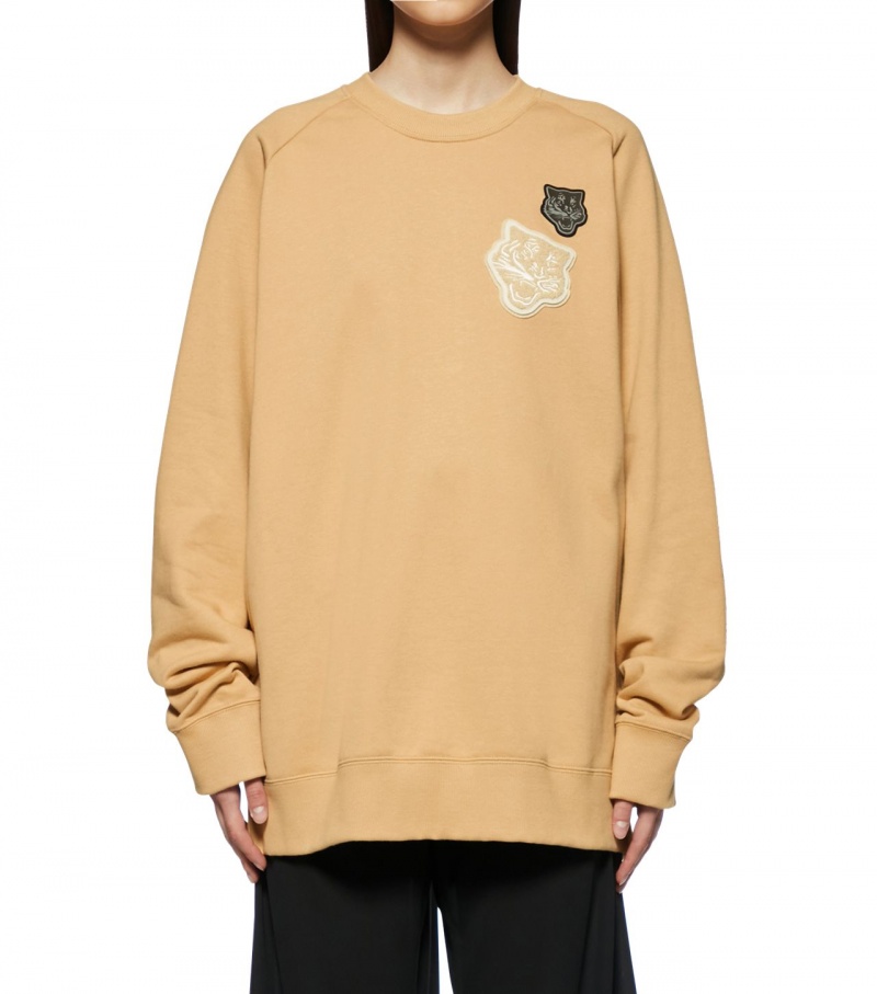 Beige Onitsuka Tiger Sweat Tops | 89475-TVWY