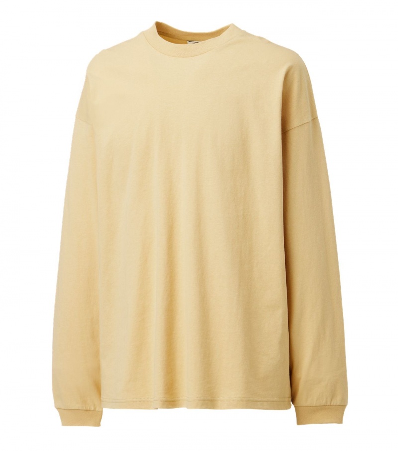 Beige Onitsuka Tiger Sweatshirts | 71409-DSBK