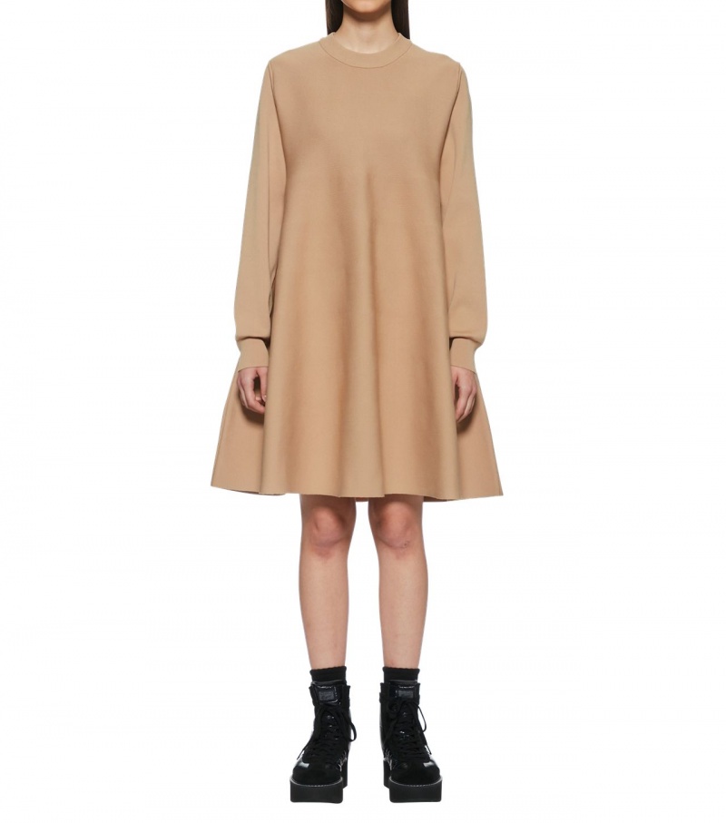 Beige Onitsuka Tiger Ws Knit Dress | 69271-DVIR