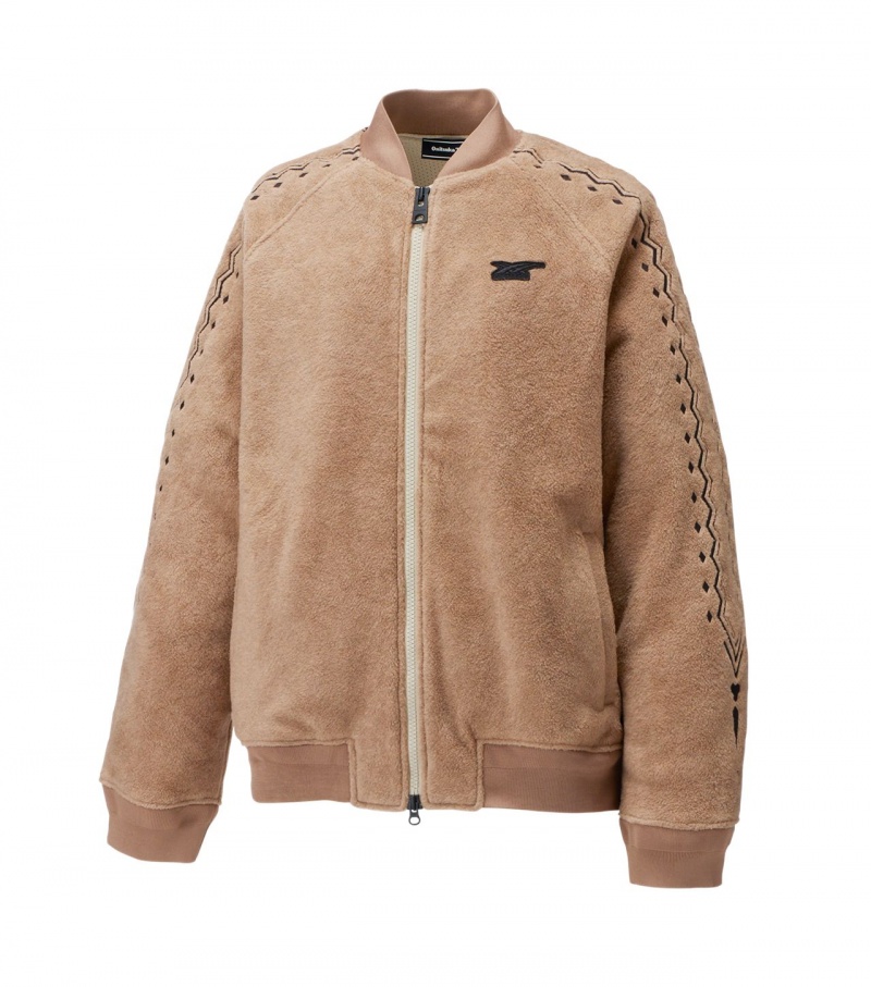 Beige / Black Onitsuka Tiger Jackets | 70483-TDIQ