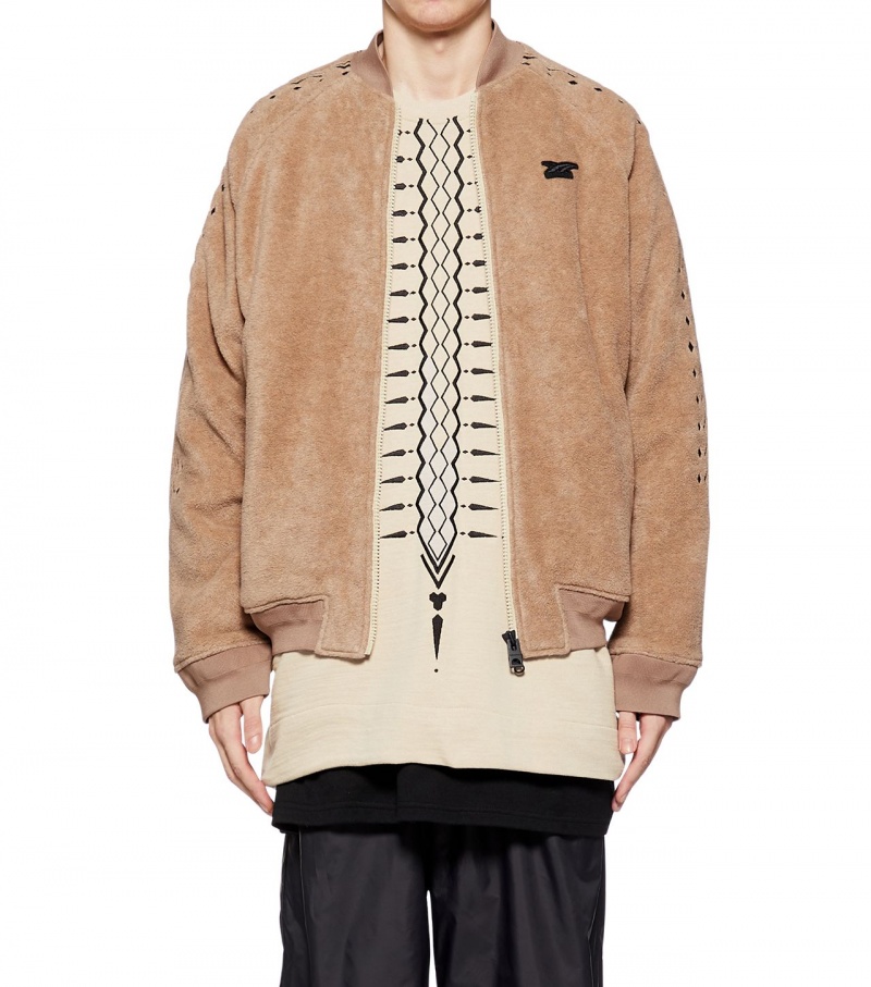 Beige / Black Onitsuka Tiger Jackets | 85791-QFBJ