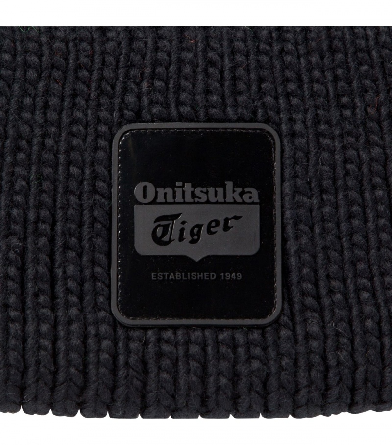 Black Onitsuka Tiger Beanie | 12068-XTFH