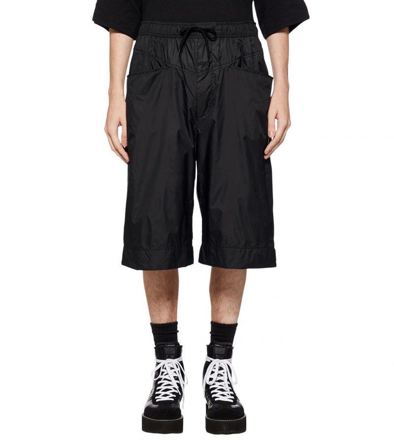 Black Onitsuka Tiger Cropped Pants | 74190-JSQM