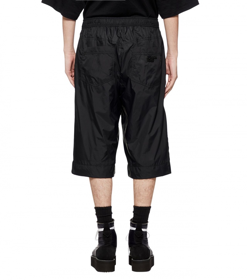 Black Onitsuka Tiger Cropped Pants | 74190-JSQM