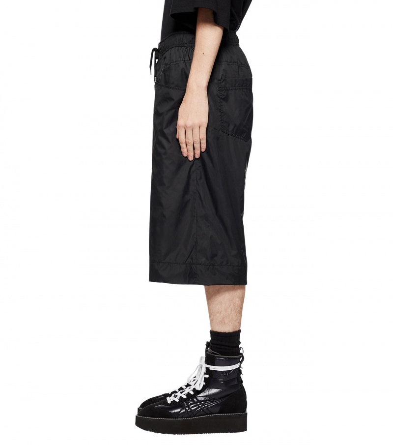 Black Onitsuka Tiger Cropped Pants | 74190-JSQM