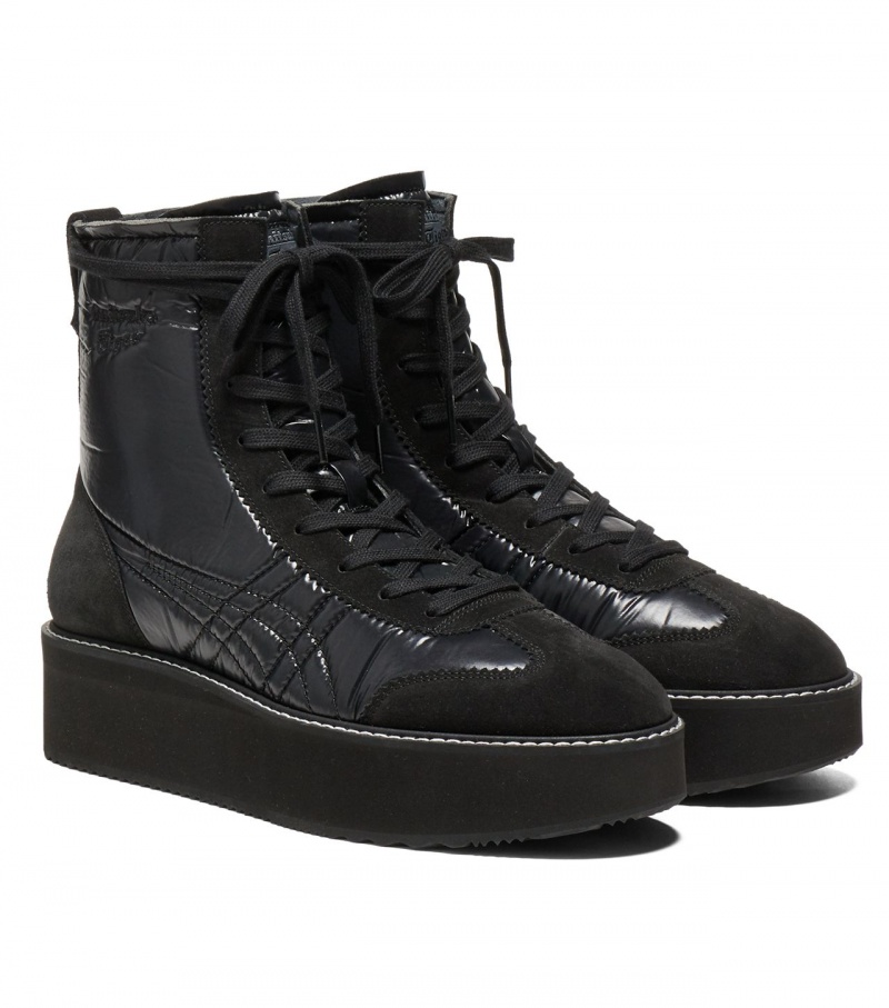 Black Onitsuka Tiger Delegation Chunk Boot | 74631-ZTKF