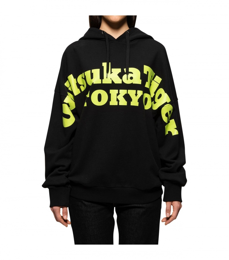 Black Onitsuka Tiger Hoodie | 12508-TWCJ