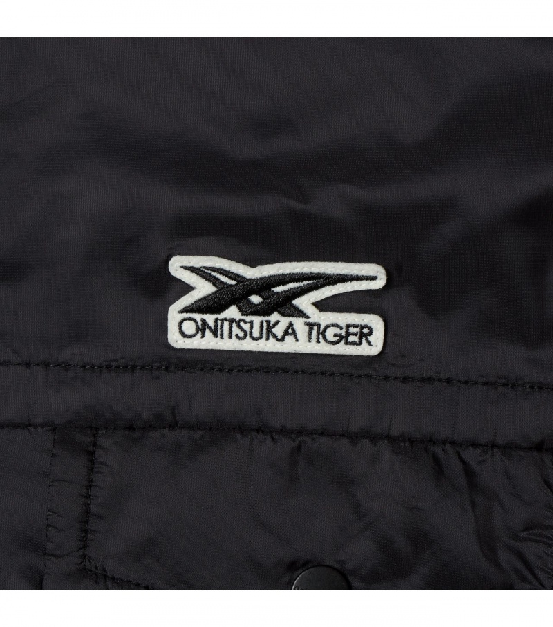 Black Onitsuka Tiger Jackets | 20954-LBKR