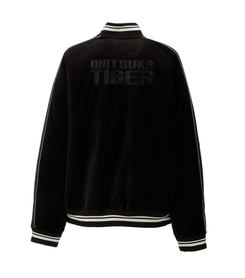 Black Onitsuka Tiger Jackets | 91708-NFHQ