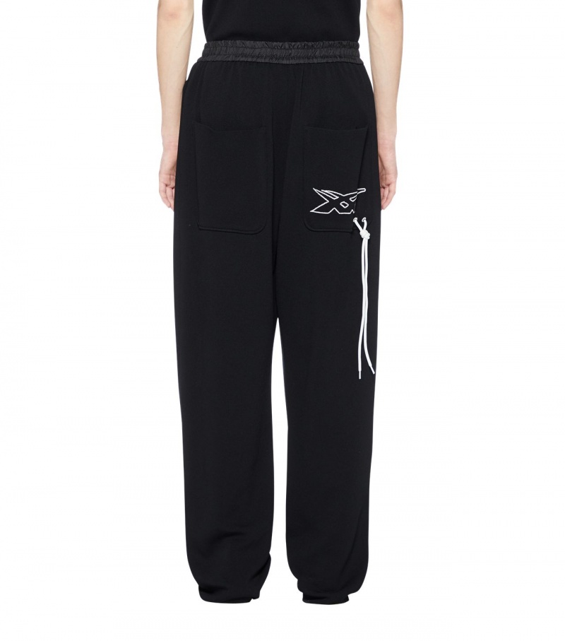 Black Onitsuka Tiger Knit Pants | 41687-KTVQ