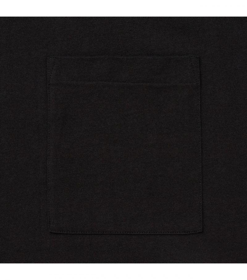 Black Onitsuka Tiger Ls T Shirts | 83620-WXOR