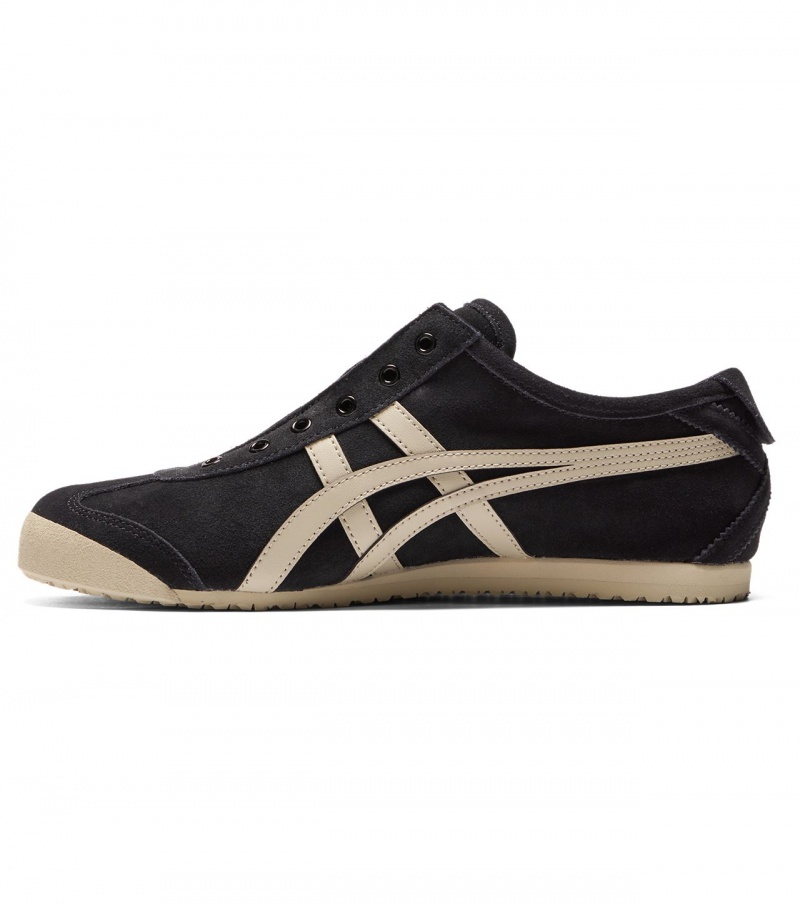 Black Onitsuka Tiger Mexico 66 Slip-On | 86045-QSKW