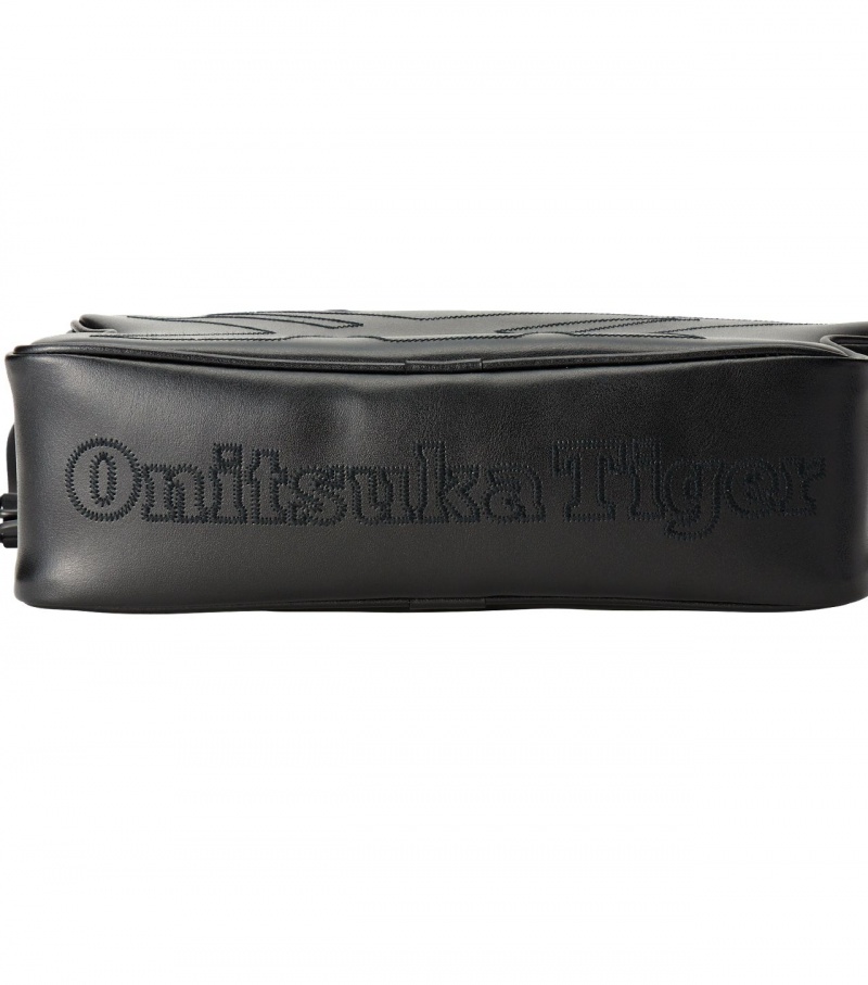 Black Onitsuka Tiger Small Shoulder Bag | 64390-OSEG