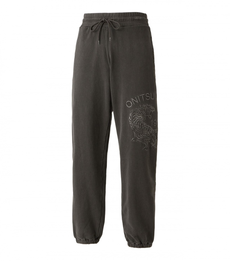 Black Onitsuka Tiger Sweat Pants | 79351-UMCT