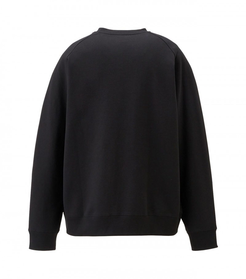 Black Onitsuka Tiger Sweat Tops | 37946-LFBX