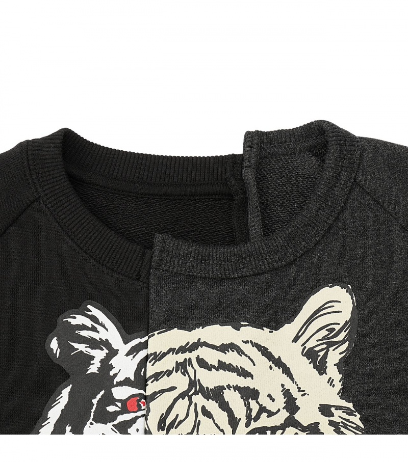 Black Onitsuka Tiger Sweat Tops | 52473-FNWX