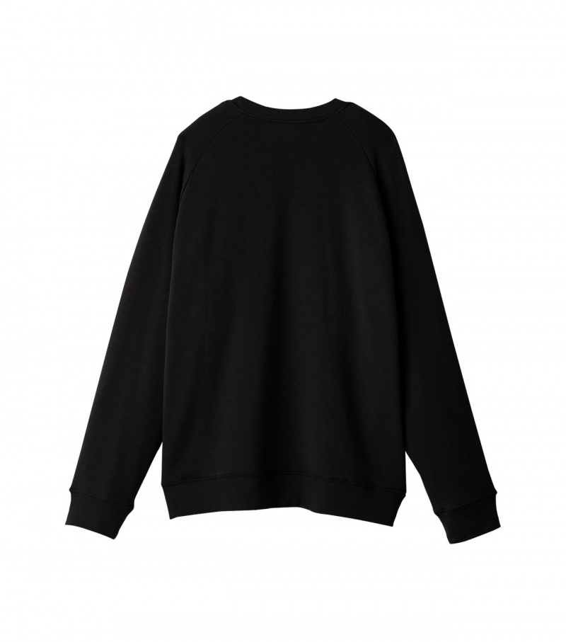 Black Onitsuka Tiger Sweatshirts | 26495-RXYM