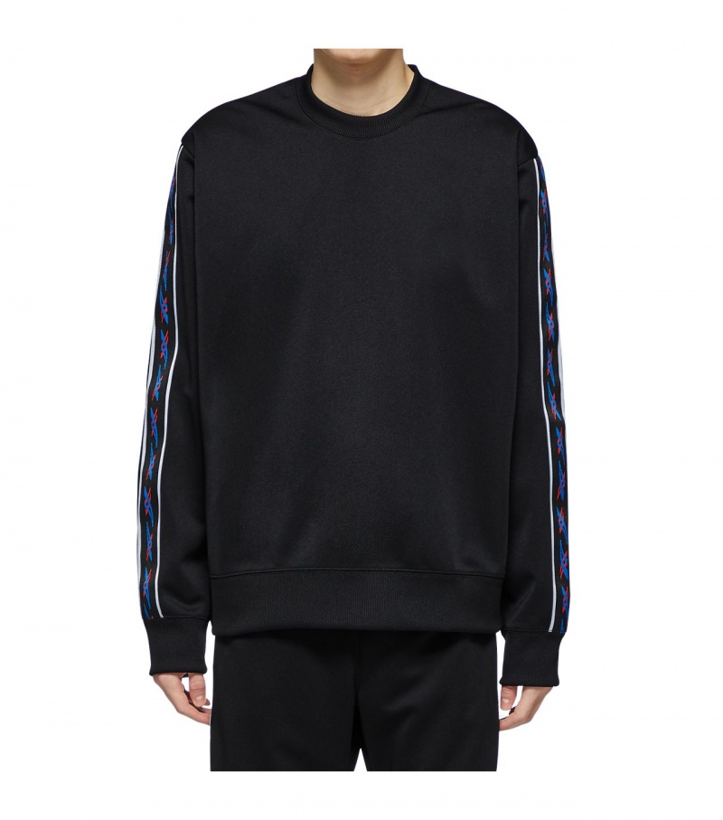 Black Onitsuka Tiger Sweatshirts | 50238-ZSUO