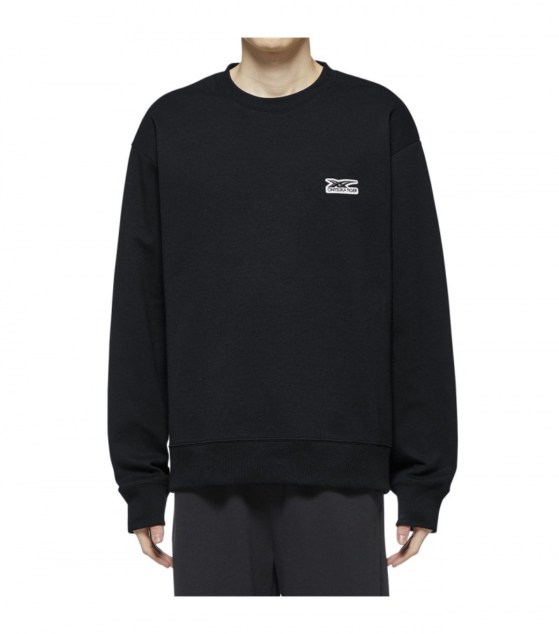 Black Onitsuka Tiger Sweatshirts | 72539-VDOA