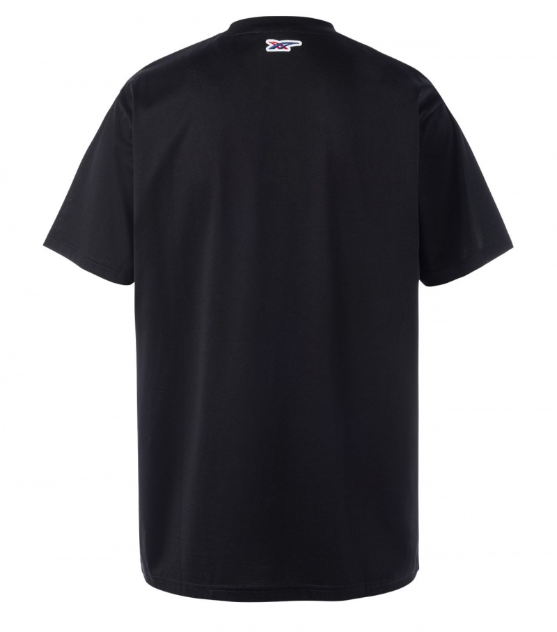 Black Onitsuka Tiger T Shirts | 16980-RLUI