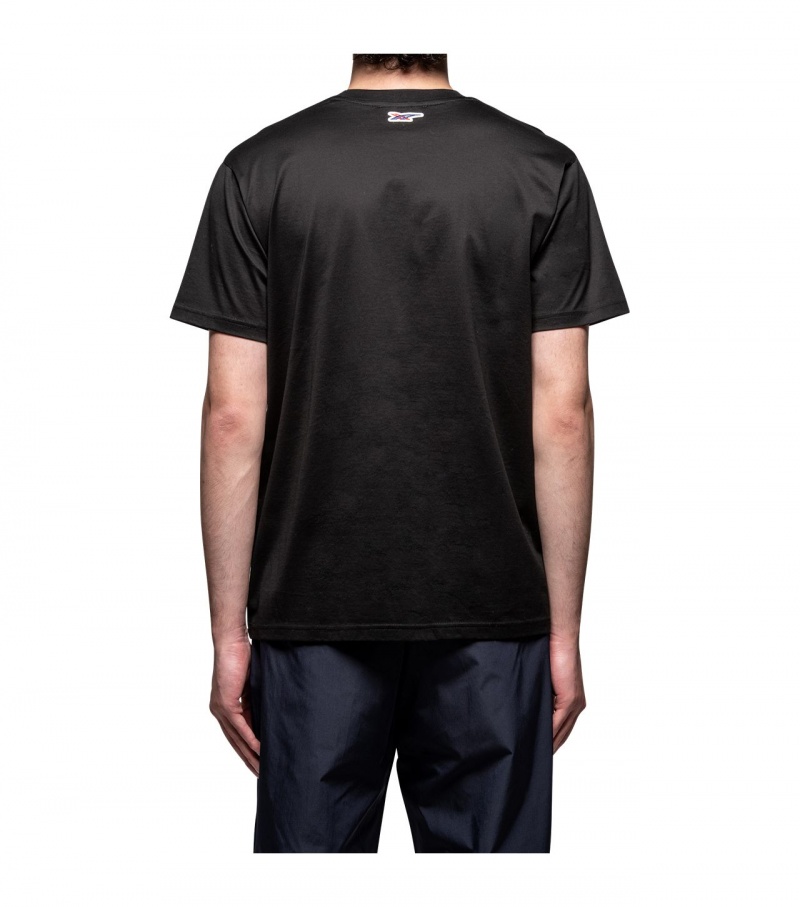 Black Onitsuka Tiger T Shirts | 16980-RLUI