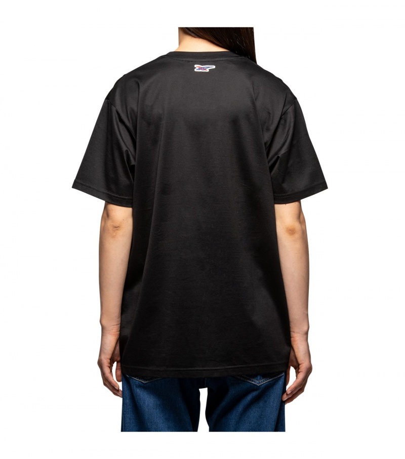 Black Onitsuka Tiger T Shirts | 16980-RLUI