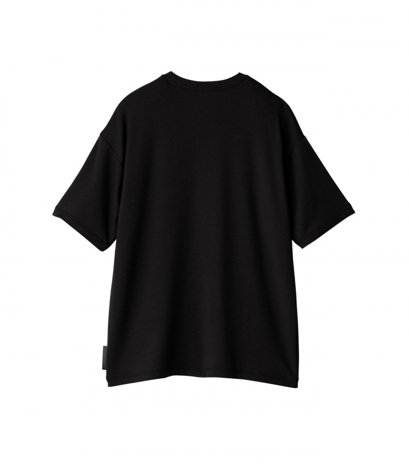 Black Onitsuka Tiger T Shirts | 27360-SDRY