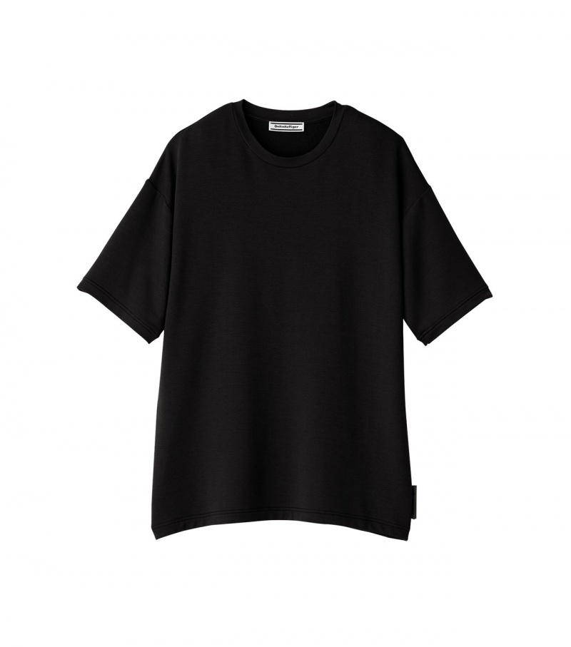 Black Onitsuka Tiger T Shirts | 27360-SDRY