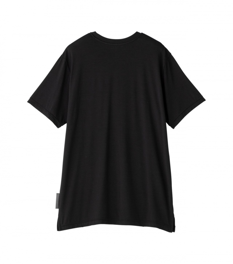 Black Onitsuka Tiger T Shirts | 68710-IXVH